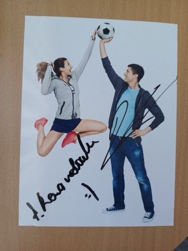 Zdjęcie oferty: Robert Lewandowski Anna Lewandowska autograf