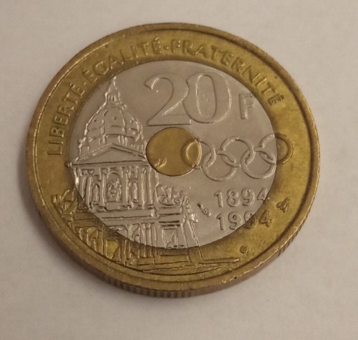 Zdjęcie oferty: Francja 20 frank 1994 rok 
