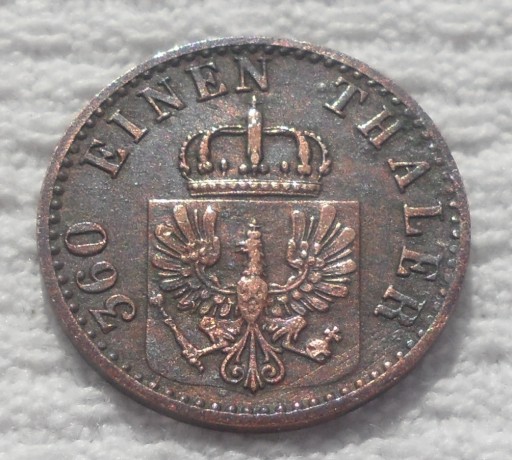 Zdjęcie oferty: Prusy Wilhelm I 1 fenig pfenning 1871 A KM# 451