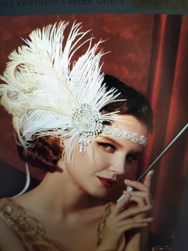 Zdjęcie oferty: Ślubna opaska w stylu vintage pióra Great Gatsby
