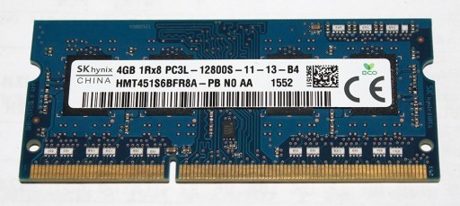 Zdjęcie oferty: Pamięć RAM DDR3 HYNIX 4GB SO-DIMM PC3-12800S 