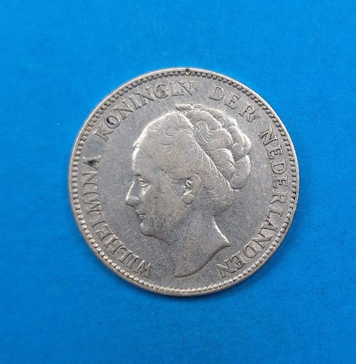 Zdjęcie oferty: Holandia 1 gulden 1931, Wilhelmina, srebro 0,720