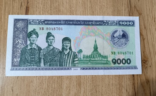 Zdjęcie oferty: Laos 1000 kip 2003 UNC 