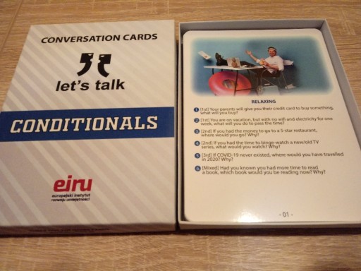 Zdjęcie oferty: EIRU: Conditionals, karty do nauki angielskiego
