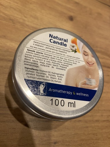 Zdjęcie oferty: Natural Candle Aromatherapy & wellness Pomarańcz  