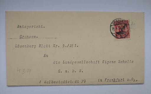 Zdjęcie oferty: List z miejscowości Gransee z roku 1926