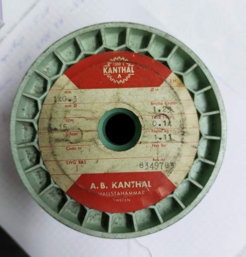 Zdjęcie oferty: Taśma oporowa - drut oporowy - KANTHAL A 1x0,3 mm