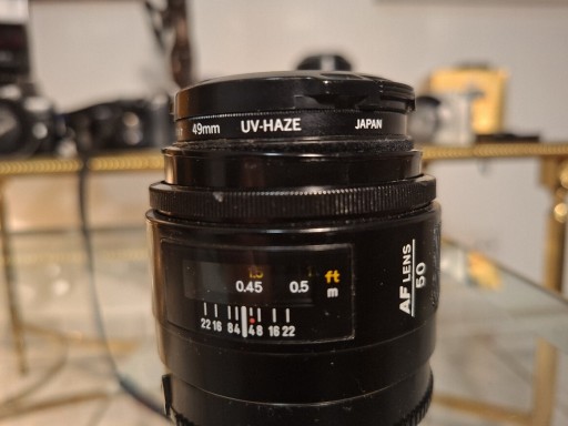 Zdjęcie oferty: Obiektyw Minolta AF LENSN 50 z Filtrem 49 UV-HAZE