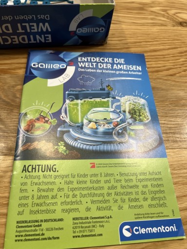 Zdjęcie oferty: Clementoni Galileo Lab "Odkryj świat do obserwacji mrówekw środowisku.
