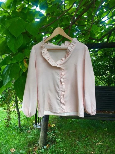 Zdjęcie oferty: Koszula/bluzka/ falbany różowa M/38 L/40