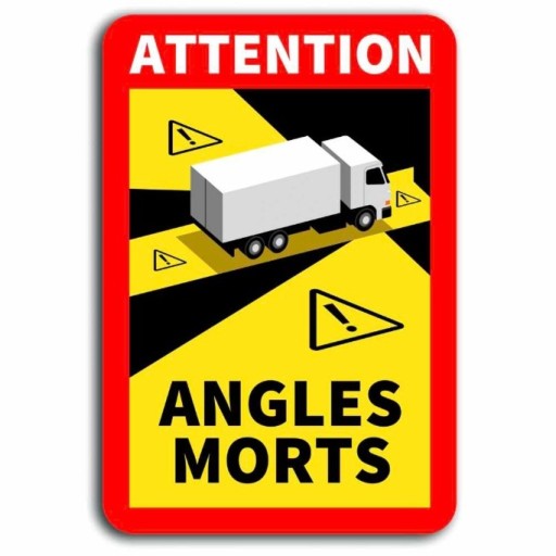 Zdjęcie oferty: Naklejka MARTWE POLE - ANGLES MORTS - 5 szt.