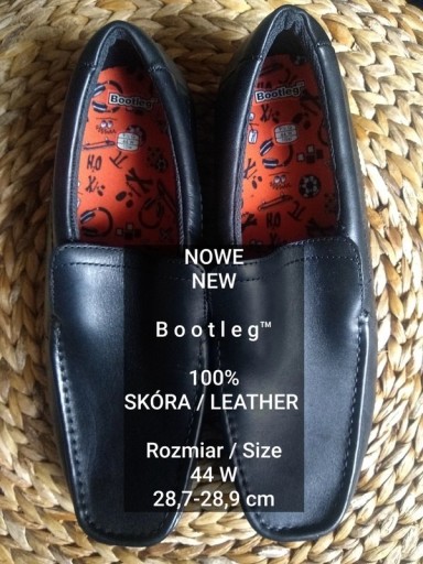 Zdjęcie oferty: NOWE  Bootleg  Męskie buty, 100% Skóra, Roz. 44