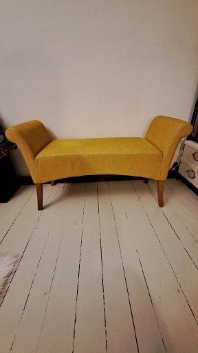 Zdjęcie oferty: Żółta ławka tapicerowana Kare Design