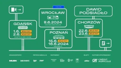 Zdjęcie oferty: Dawid Podsiadło Chorzów 22.06.2024 bilety