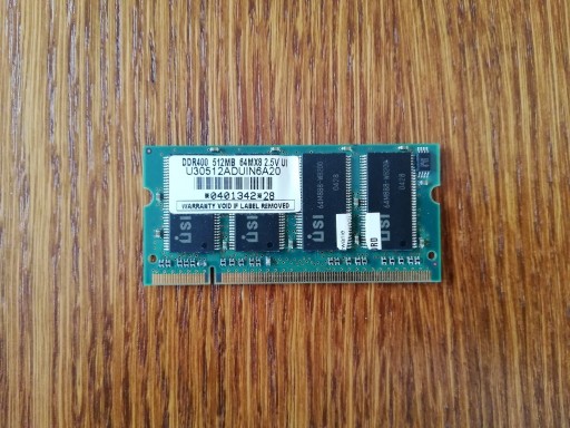 Zdjęcie oferty: Pamięć RAM USI 512MB DDR PC400