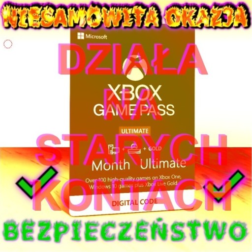 Zdjęcie oferty: *WYPRZEDAŻ* 36 MIESIĘCY XBOX GAME PASS ULTIMATE PL