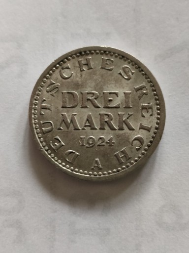 Zdjęcie oferty: Republika Weimarska 3  Marki 1924 