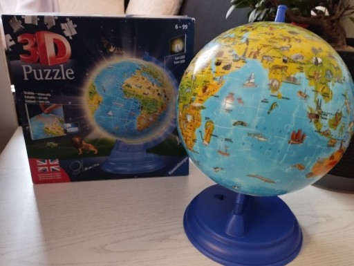 Zdjęcie oferty: Ravensburger Puzzle 3D Globus Nocna Edycja 180el