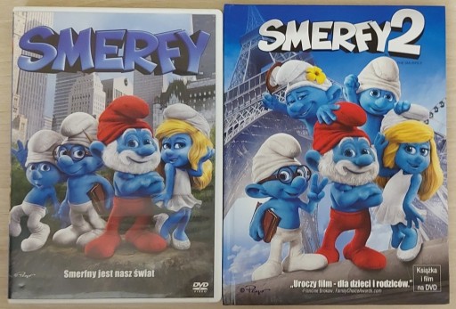 Zdjęcie oferty: Smerfy + Smerfy 2 - DVD - Dubbing PL