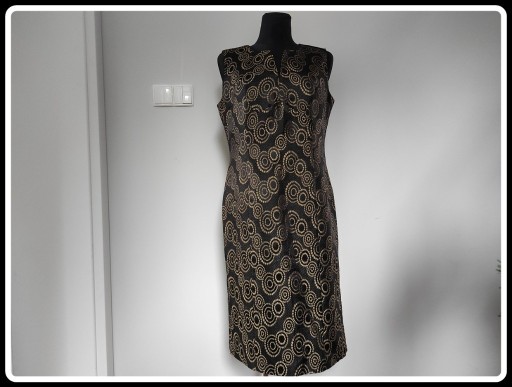Zdjęcie oferty: Elegancka sukienka czarno złota CLIN 42 XL