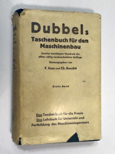 Zdjęcie oferty: Dubbels. Taschenbuch fur den Maschinenbau 1