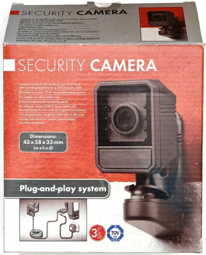 Zdjęcie oferty: Kamera b/w z wyjściem analogowym Scart. Security Camera MC 610