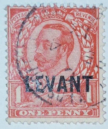 Zdjęcie oferty: Turcja. Brytyjski Levant. Znaczek z 1912 roku.