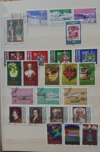 Zdjęcie oferty: Zestaw znaczków Liechtenstein 