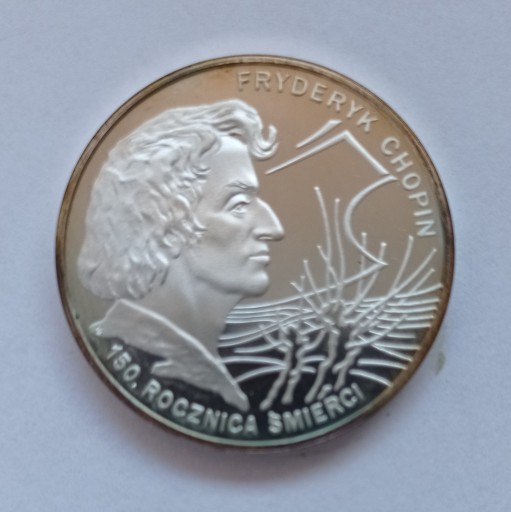 Zdjęcie oferty: 10zł 1999r, Fryderyk Chopin, Mennicza