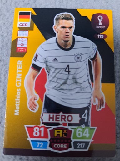 Zdjęcie oferty: FIFA World Cup Qatar 119 Hero Matthias Ginter