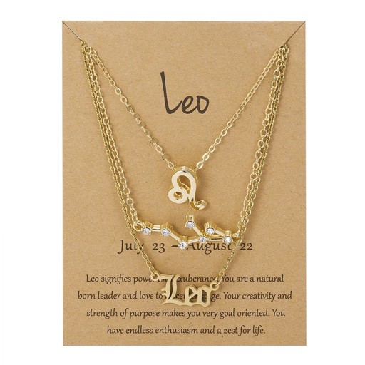 Zdjęcie oferty: Znak zodiaku naszyjnik Leo lew