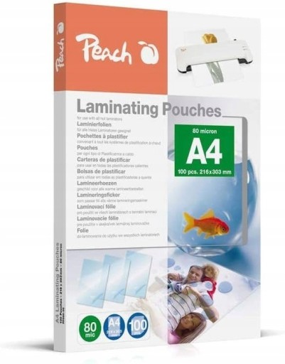 Zdjęcie oferty: Folia do laminacji błyszcząca A4 Peach