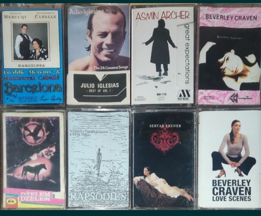 Zdjęcie oferty: 8 kaset magnetofonowych ! Iglesias Freddie Mercury