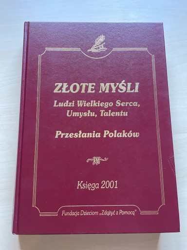 Zdjęcie oferty: Złote Myśli Księga 2001