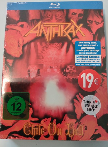 Zdjęcie oferty: ANTHRAX (BLU-RAY+2 CD) CHILE ON HELL LIMITOWANA
