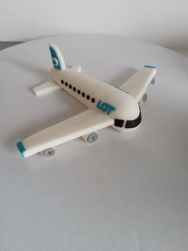 Zdjęcie oferty: samolot na tort cukrowy figurka duży