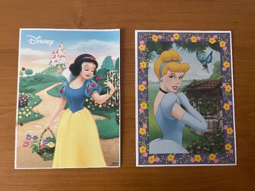 Zdjęcie oferty: Karteczki Księżniczki Disney 2 sztuki 3D