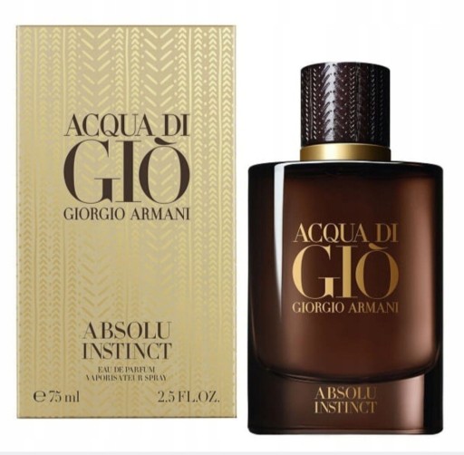 Zdjęcie oferty: Acqua di Gio Armani Absolu Instinct edp 75 ml 