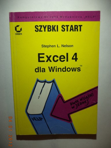 Zdjęcie oferty: EXCEL 4 dla Windows Szybki Start - Stephen Nelson