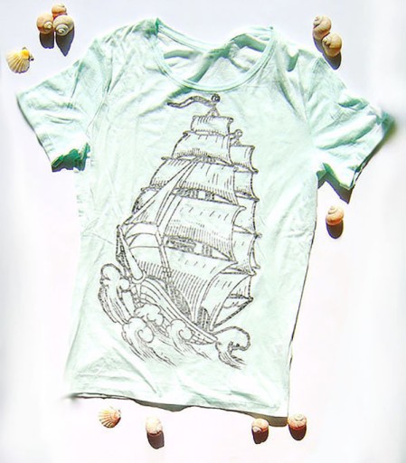 Zdjęcie oferty: żeglarska koszulka xl, żagle koszulka z bawełny