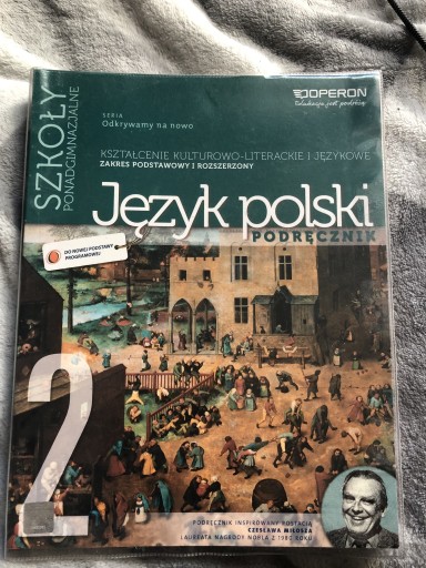 Zdjęcie oferty: Język polski podręcznik szkoły ponadgimnazjalne 