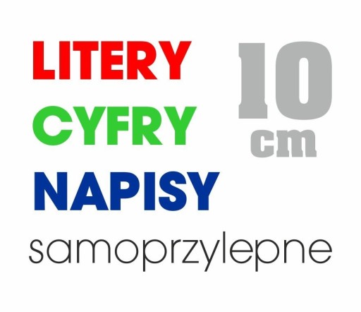 Zdjęcie oferty: Litery, Cyfry i Napisy samoprzylepne wodoodporone!