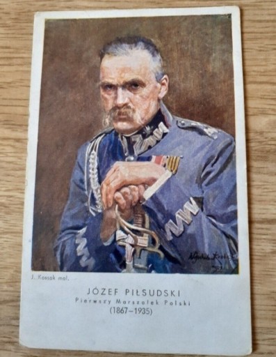Zdjęcie oferty: Józef Piłsudski. Stara pocztówka 