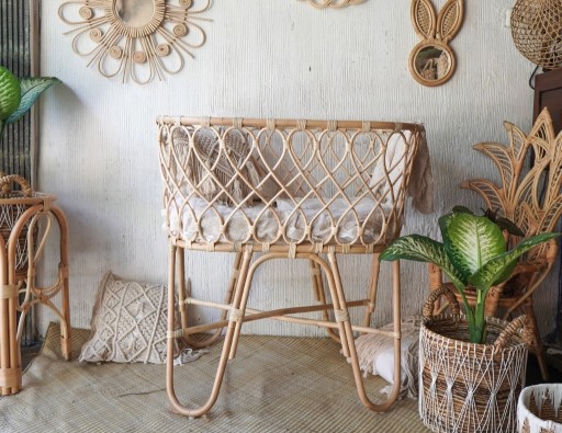 Zdjęcie oferty: Łóżeczko dziecięce wykonane z rattanu, z Bali