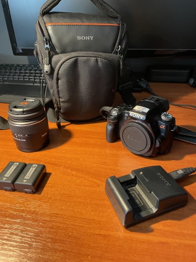 Zdjęcie oferty: Aparat Lustrzanka SONY SLT A55v + OBIEKTYW 18-55