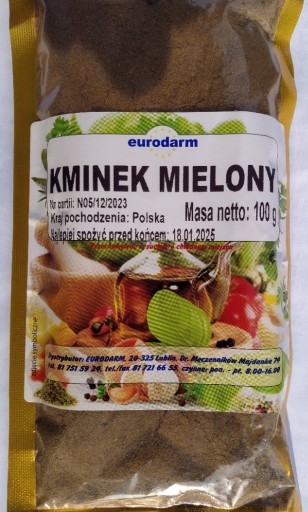 Zdjęcie oferty: kminek mielony 100 g eurodarm