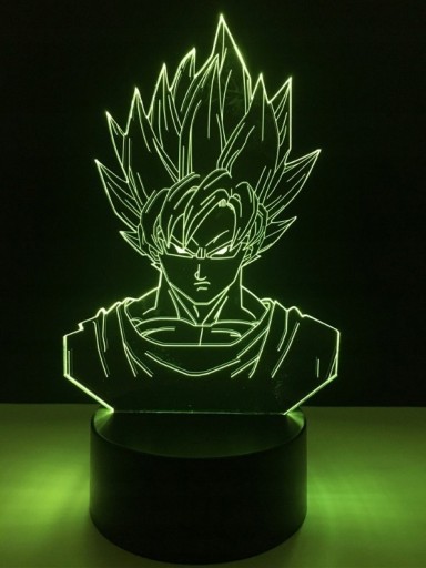 Zdjęcie oferty: Lampka Nocna Led 3D 7 Dragon Ball Son Goku