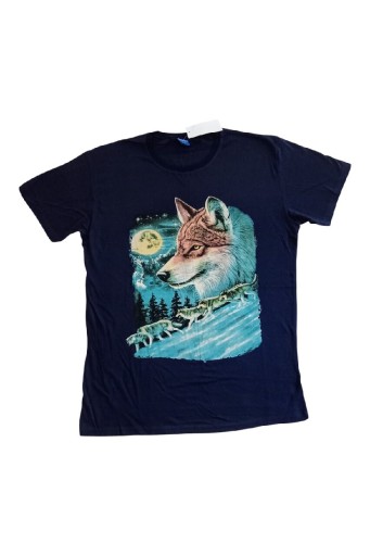Zdjęcie oferty: Młodzieżowy t-shirt z nadrukiem wilka, rozmiar XXL 