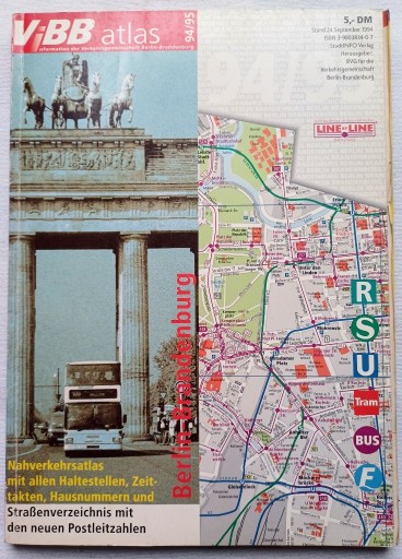 Zdjęcie oferty: VIBB ATLAS BERLIN - BRANDENBURG ZIMA 94/95