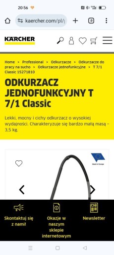 Zdjęcie oferty: ODKURZACZ T 7/1 Classic Karcher plus gratis 